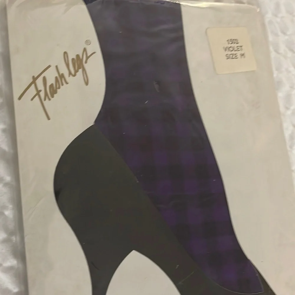 StilnovO Deadstock Flash Legs Pantyhose Violet Size M NEW